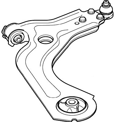 Control/Trailing Arm, wheel suspension