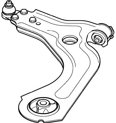 Control/Trailing Arm, wheel suspension