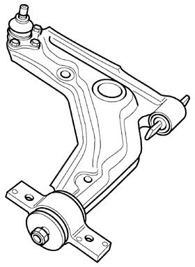 Control/Trailing Arm, wheel suspension