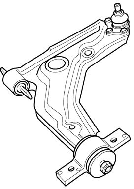 Control/Trailing Arm, wheel suspension