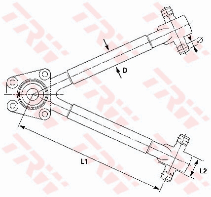 Control/Trailing Arm, wheel suspension