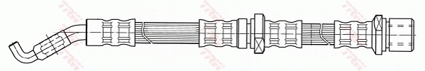 TRW PHD430 Ελαστικός σωλήνας φρένων for SUBARU