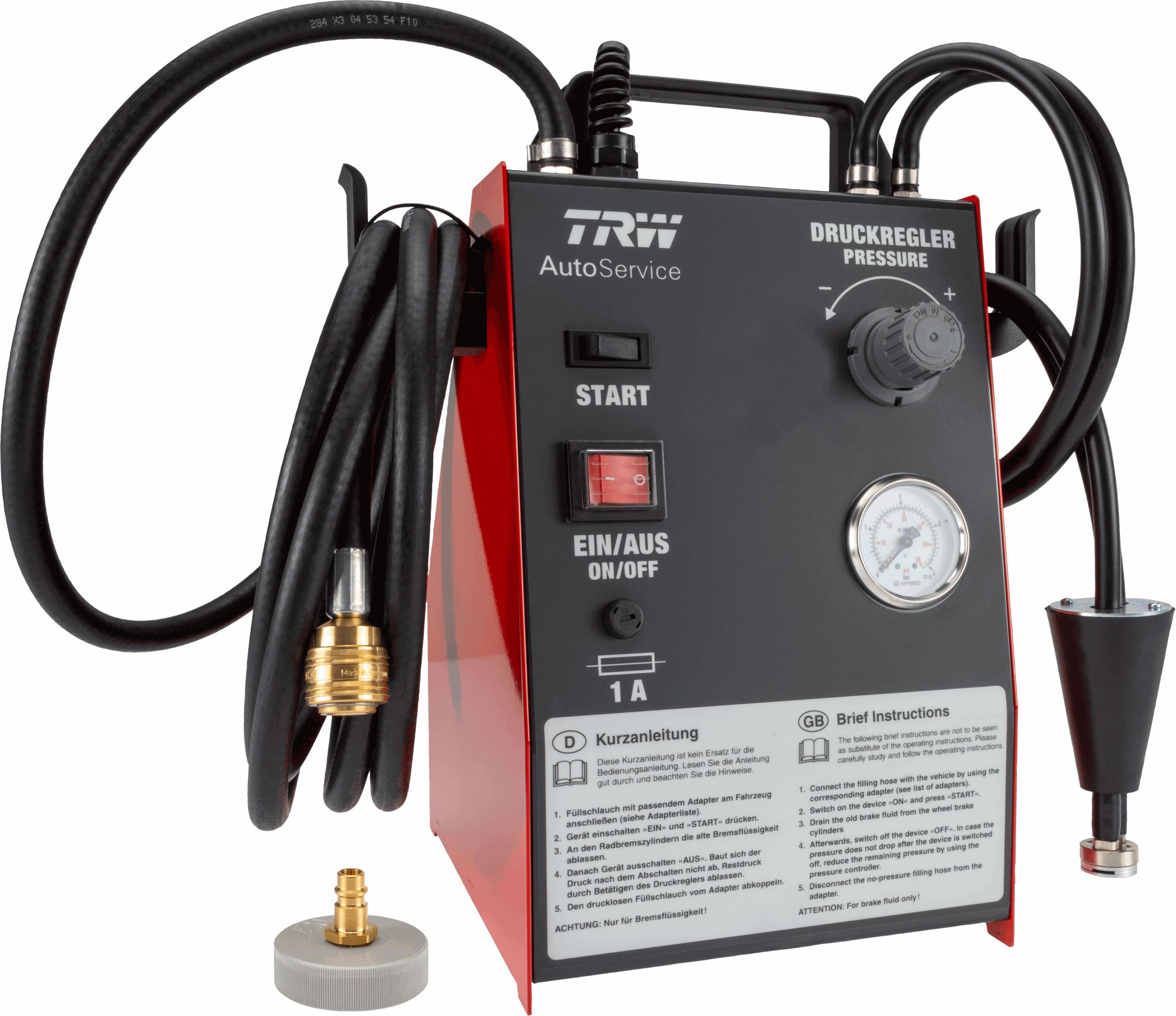 Filling/Bleeding Unit, brake hydraulics