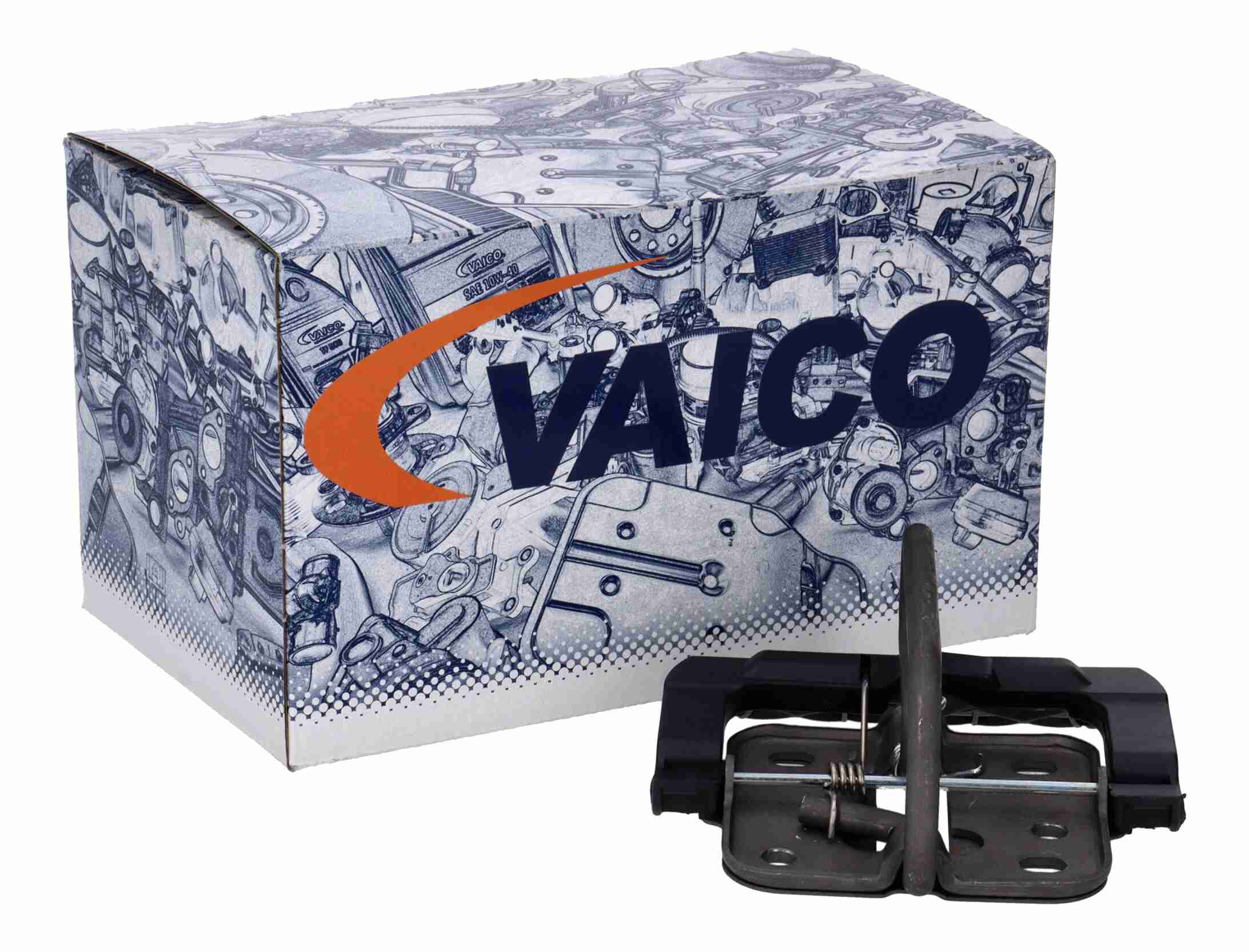 VAICO V10-9274 Green Mobility Parts Άγκιστρο ασφαλείας, κλειδαριά καπό μηχανής Καπό κέντρο for VW