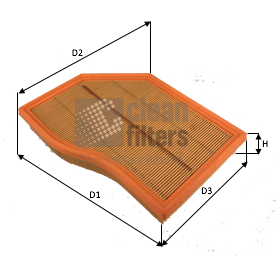 CLEAN FILTERS MA3493 Filtro...