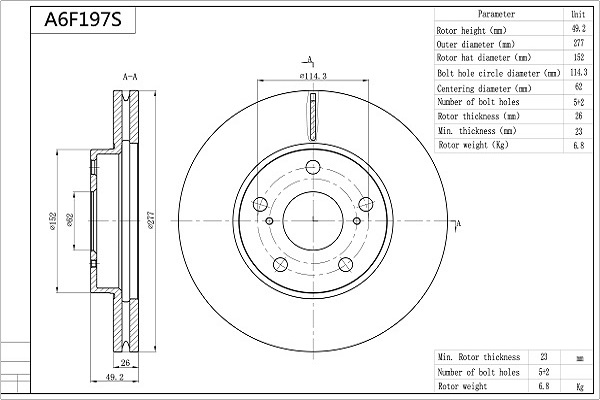 AISIN A6F197S Premium...