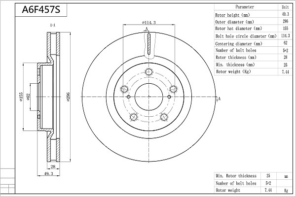 AISIN A6F457S Premium...