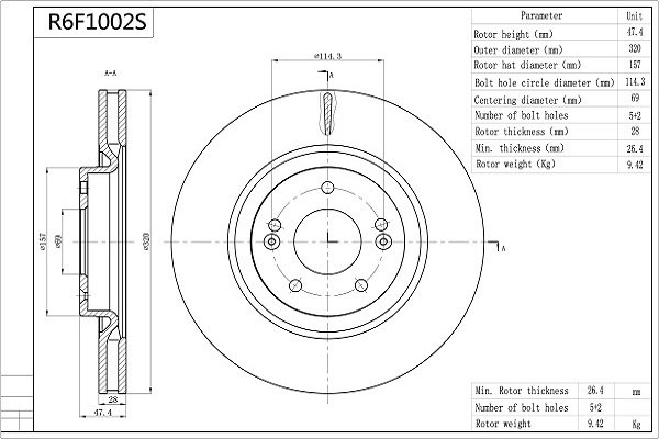 AISIN R6F1002S Premium...