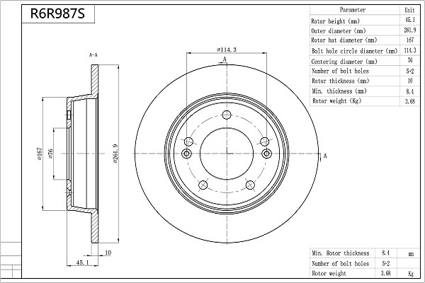 AISIN R6R987S Premium...