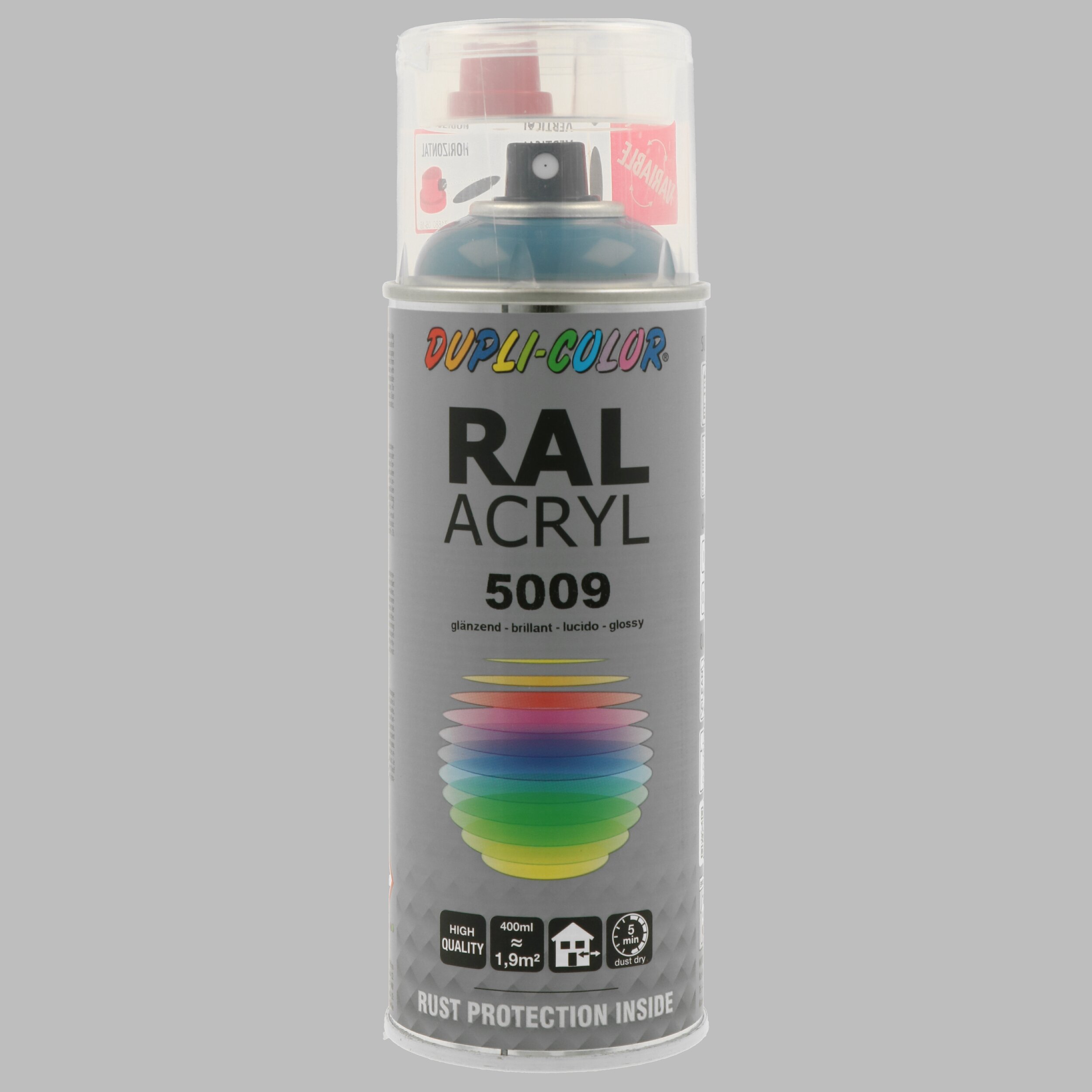 DUPLI COLOR 366130 RAL ACRYL RAL 5009 azure blue gloss 400 ml Paint