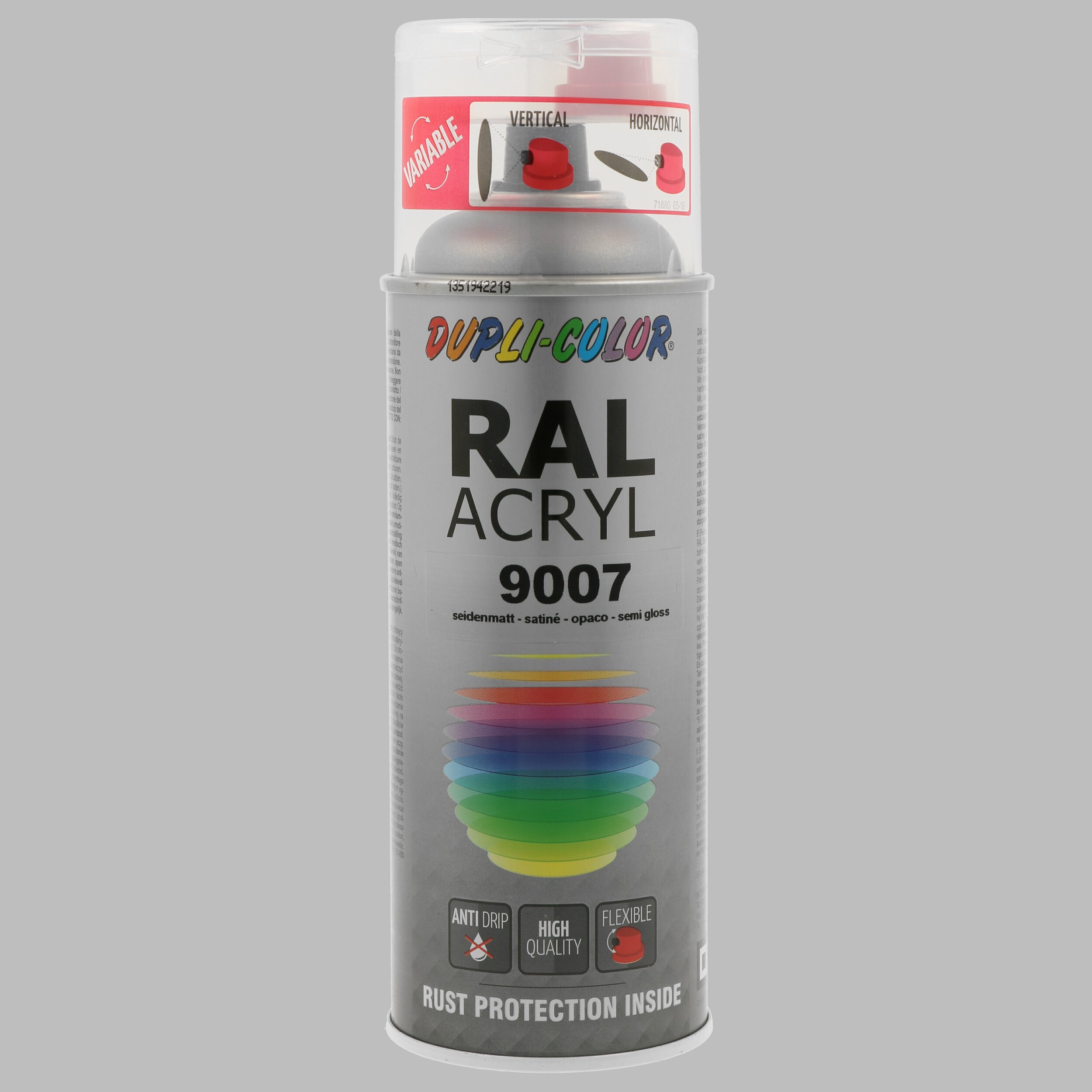 DUPLI COLOR 710278 RAL ACRYL RAL 9007 grey aluminium semi mat 400 ml Paint