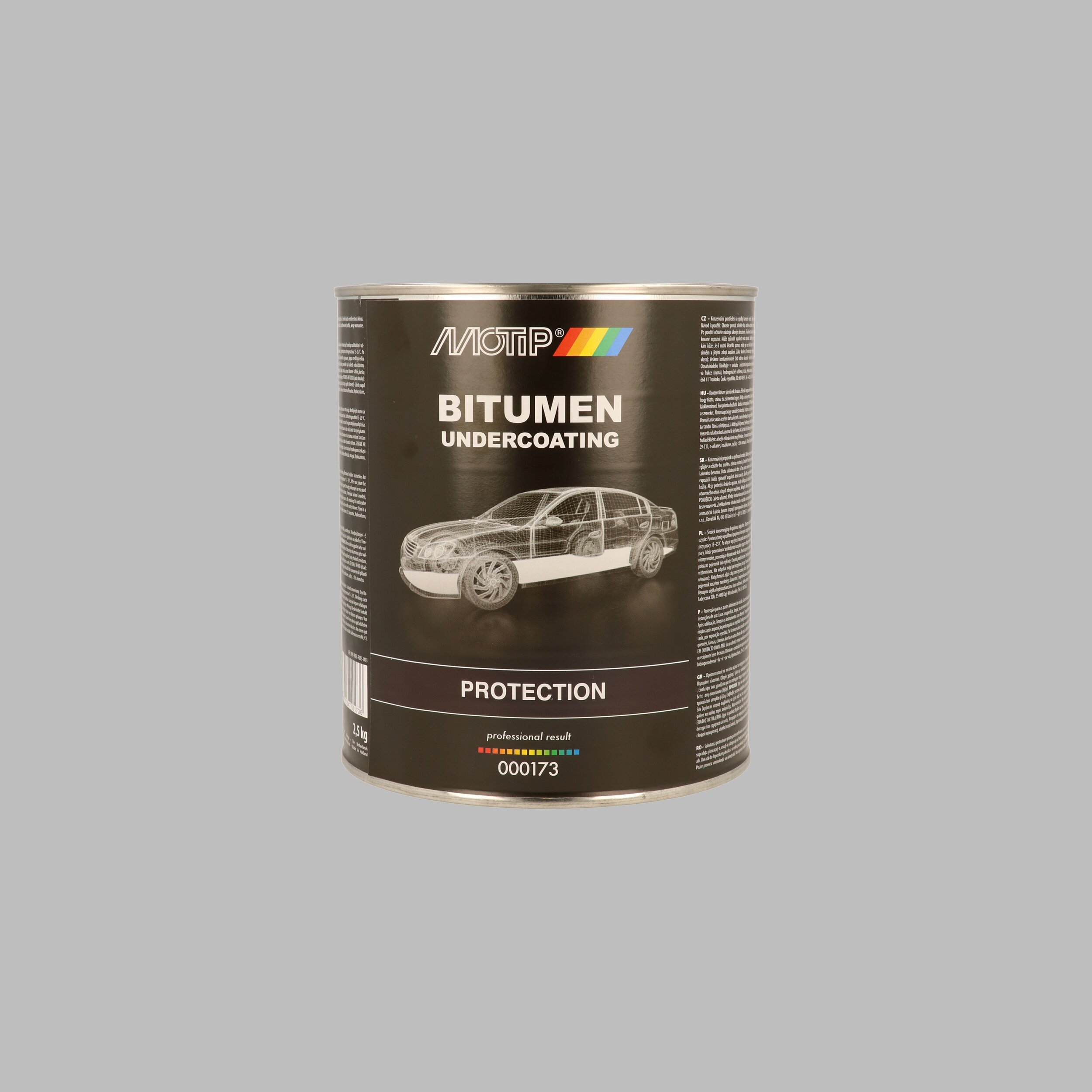 MOTIP 000173 Unterbodenschutz Bitumen schwarz 2.6 kg Unterbodenschutz