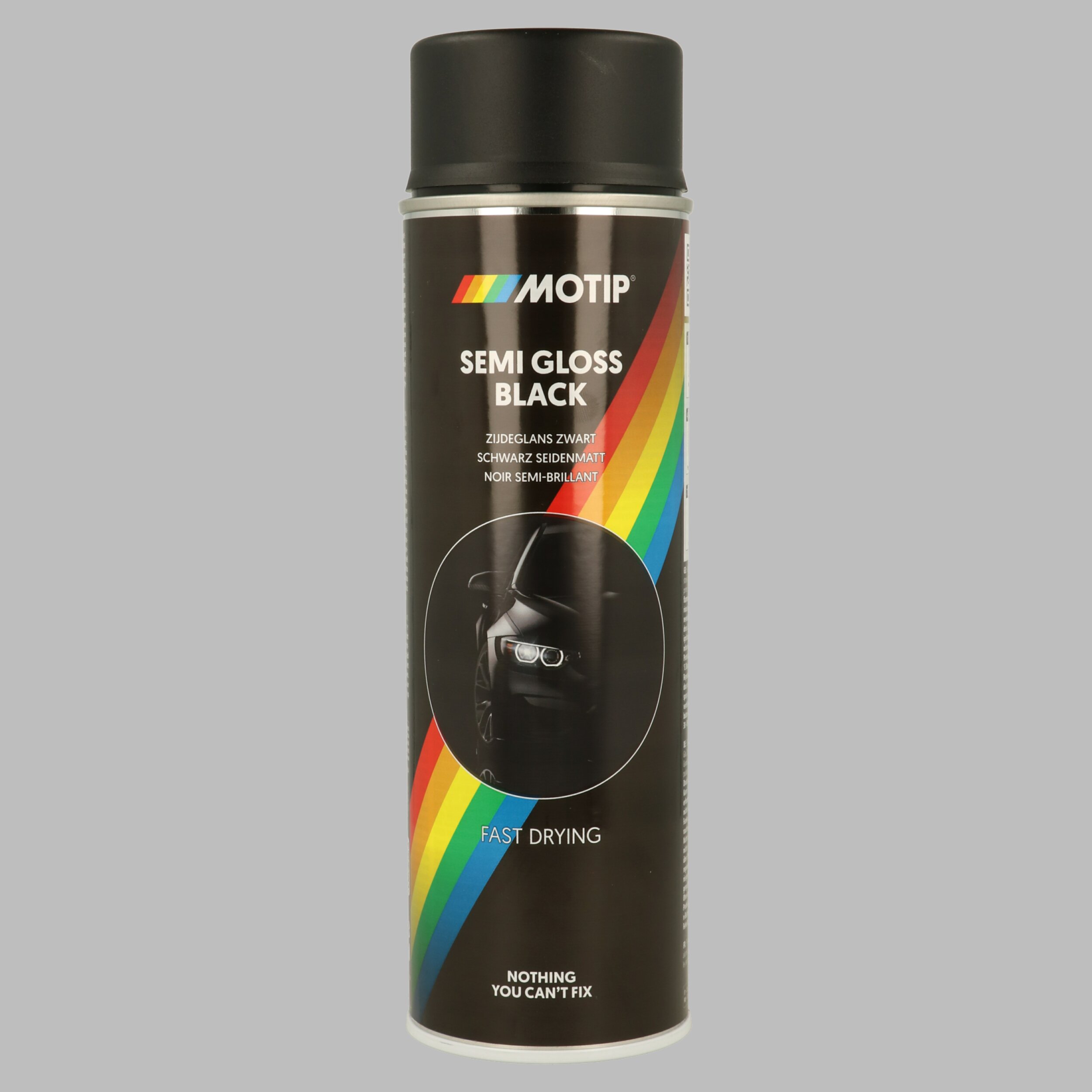 MOTIP 04001 Rallye Seidenglanz schwarz 500ml Lack