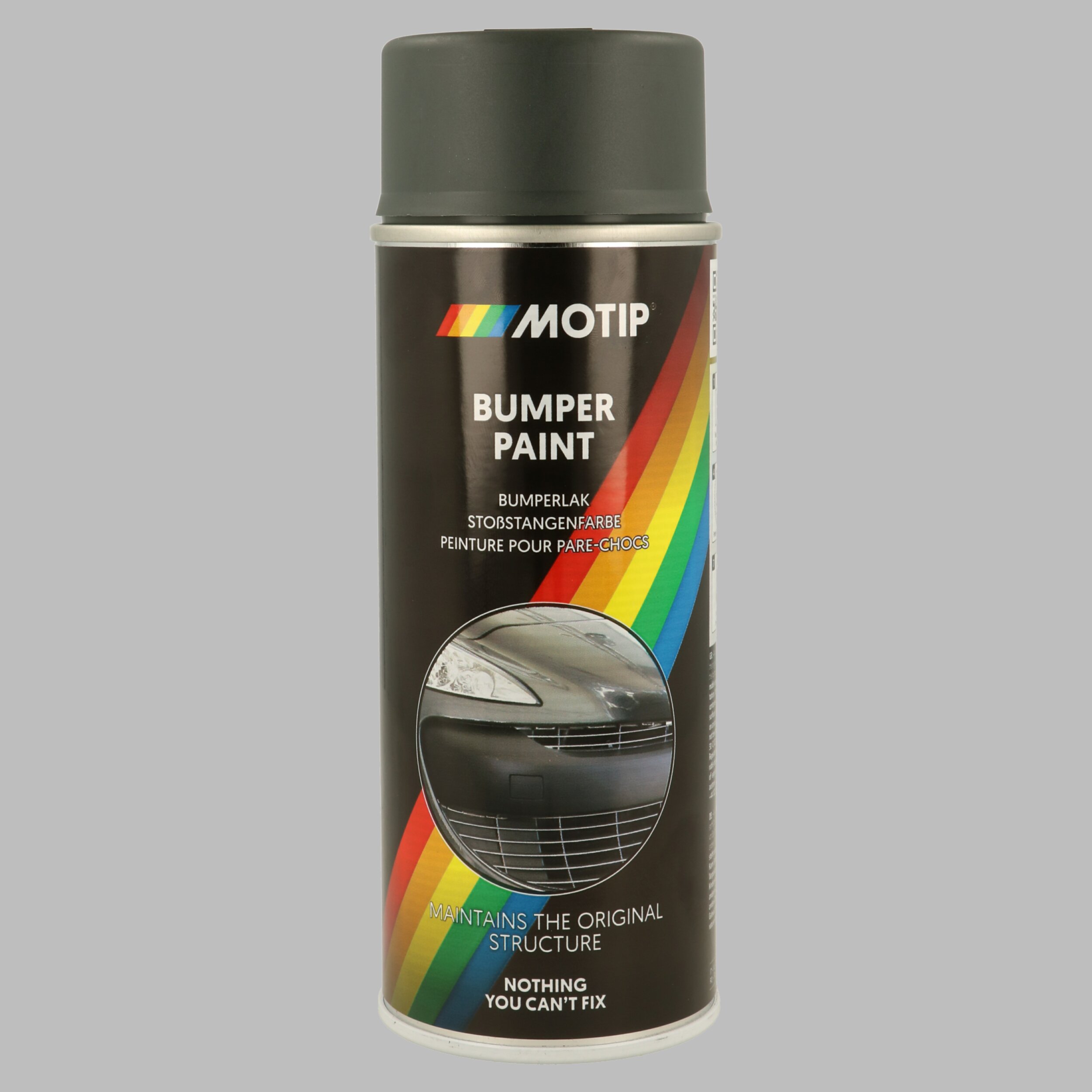 MOTIP 04074 Stoßstangenspray mittelgrau 400 ml Kunststofflack