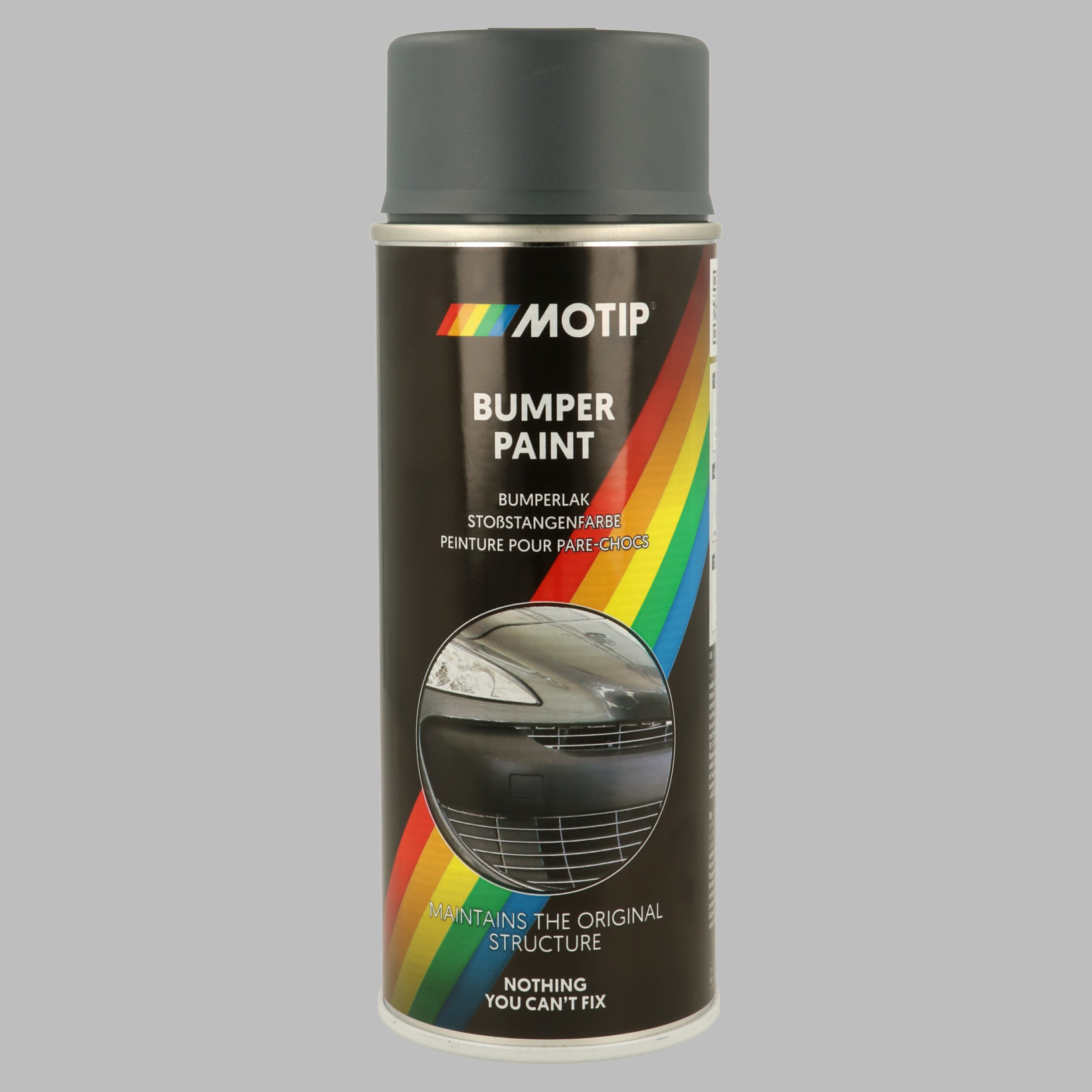 MOTIP 04075 Stoßstangenspray dunkelgrau 400 ml Kunststofflack