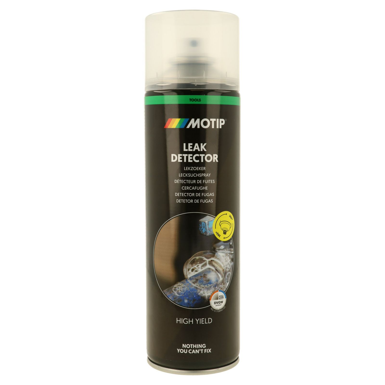 MOTIP 090406 Detektor úniku plynu 400ml Sprej na vyhľadávanie netesností
