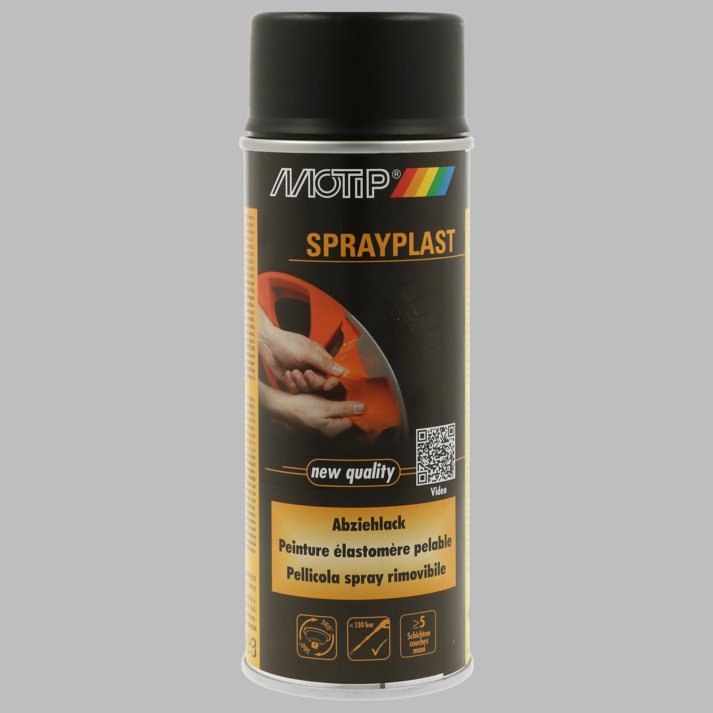 MOTIP 396519 Sprayplast Abziehlack schwarz matt 400ml Lack