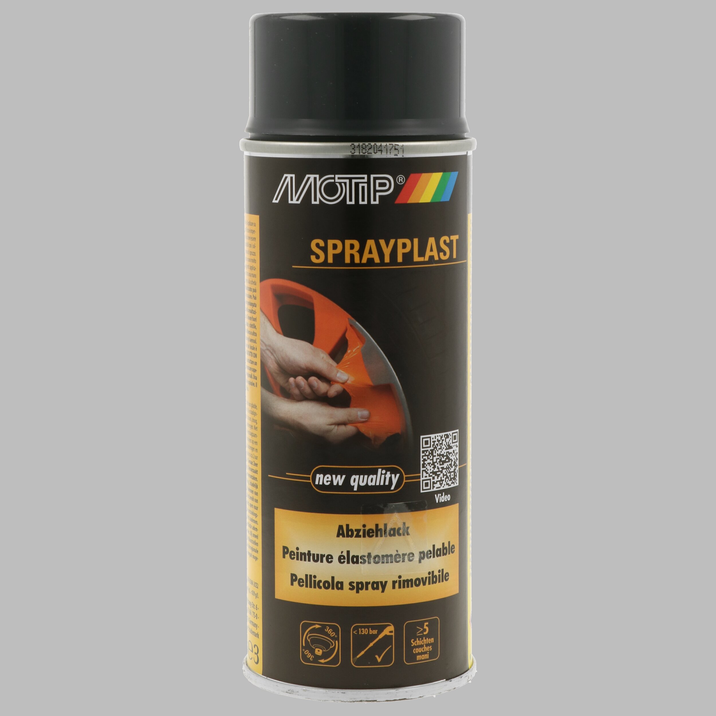 MOTIP 396540 Sprayplast Abziehlack carbon seidenglänzend 400 ml Lack
