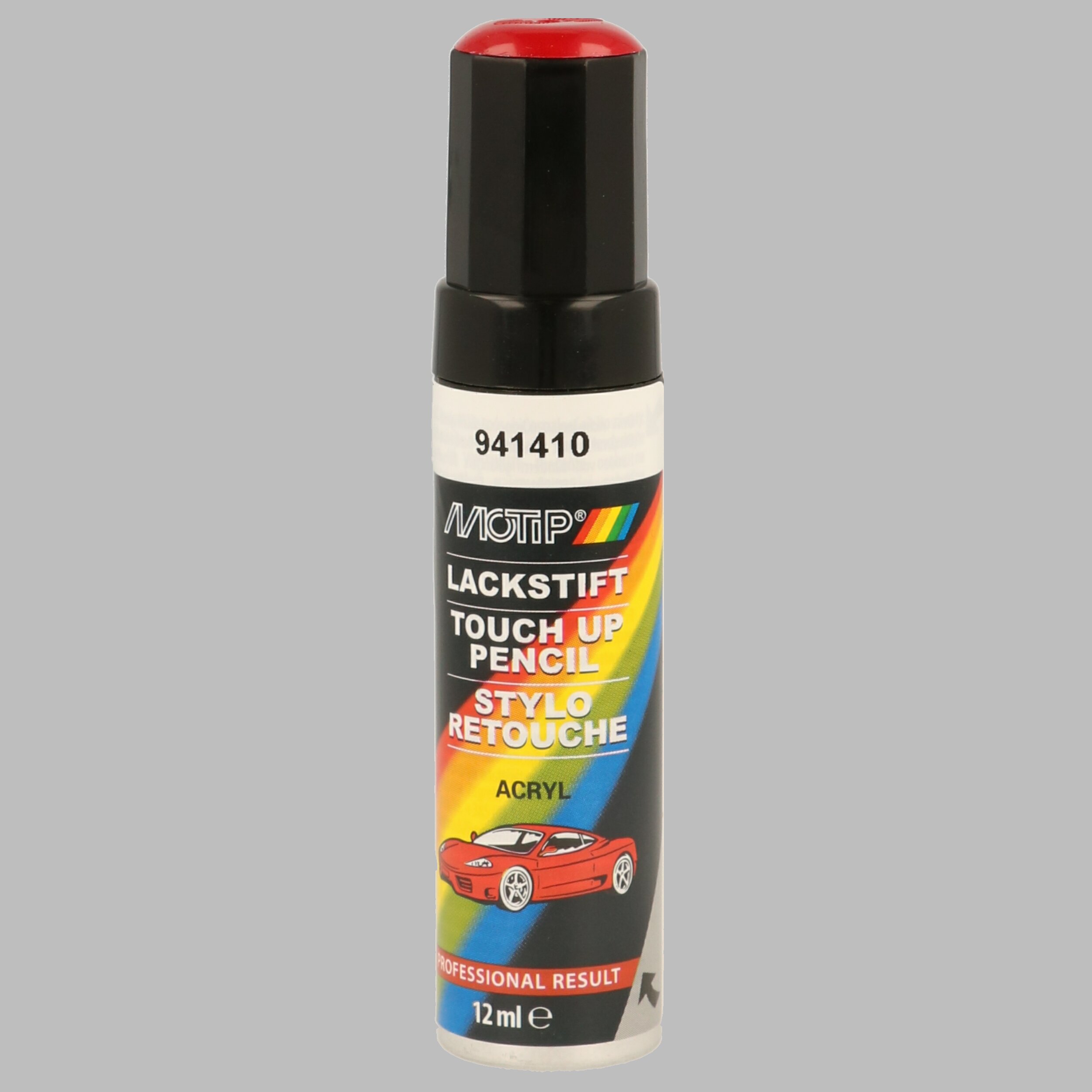 MOTIP 941410 Kompakt rot glänzend 12 ml Fahrzeug-Kombinationslack