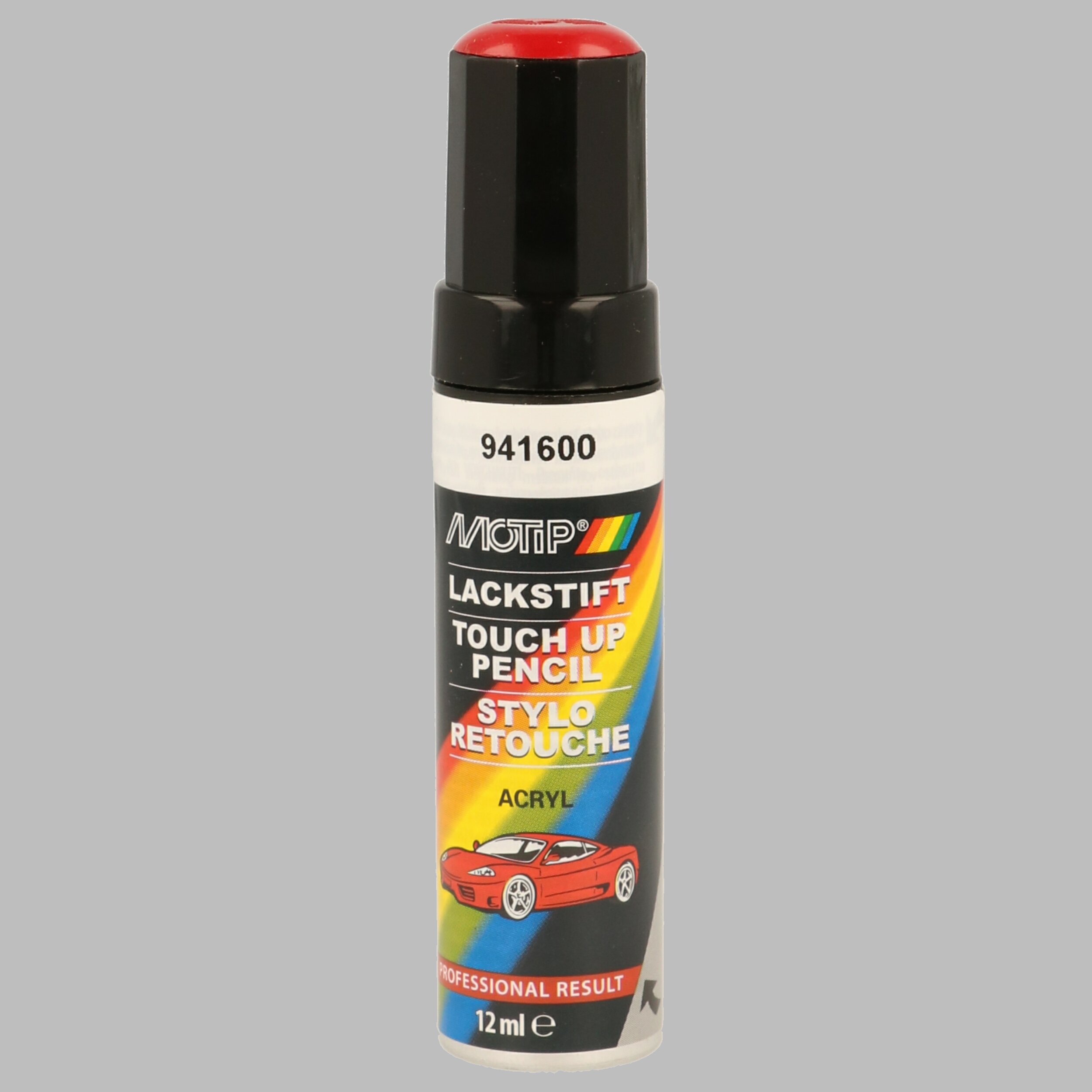 MOTIP 941600 Kompakt rot glänzend 12 ml Fahrzeug-Kombinationslack