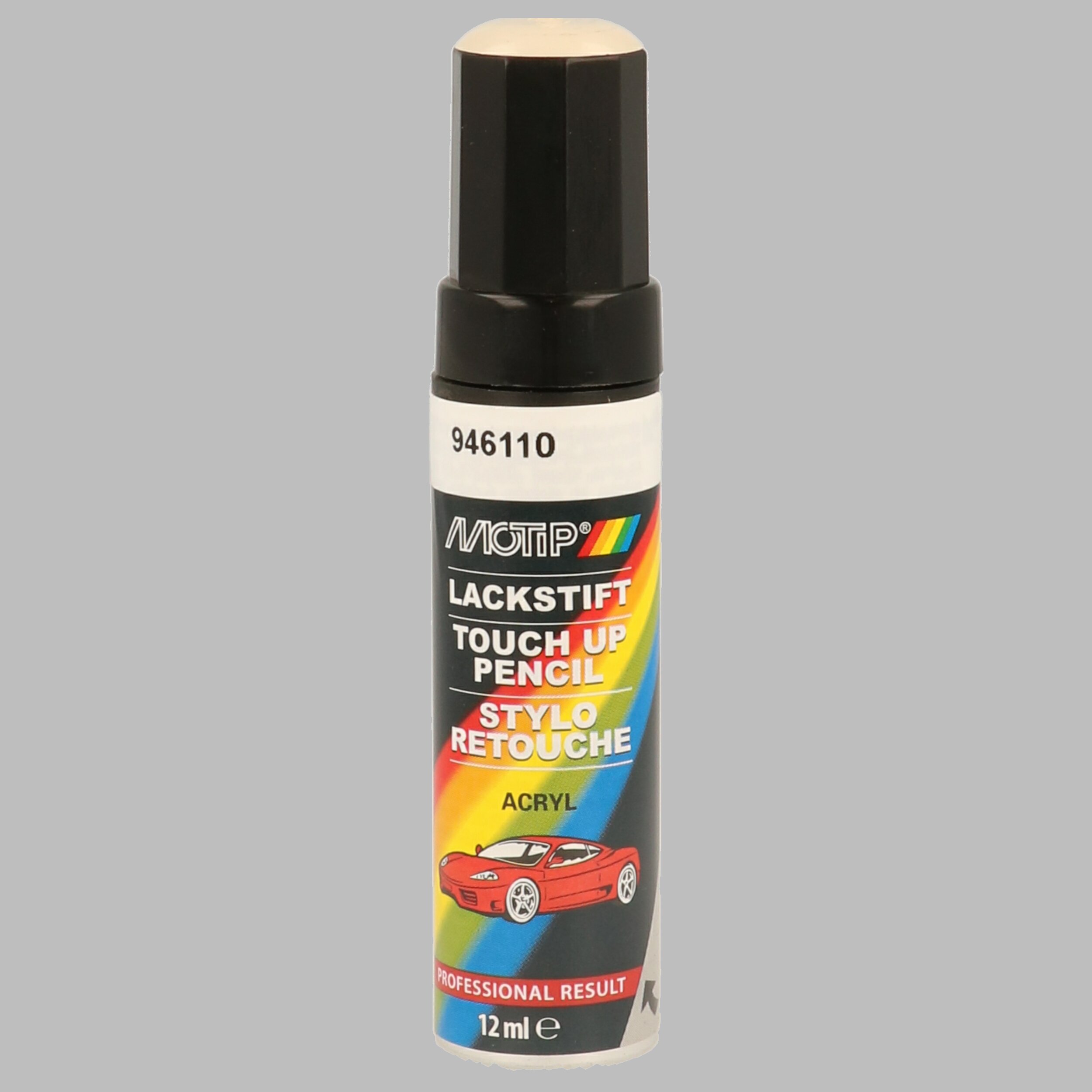 MOTIP 946110 Kompakt weiß glänzend 12 ml Fahrzeug-Kombinationslack