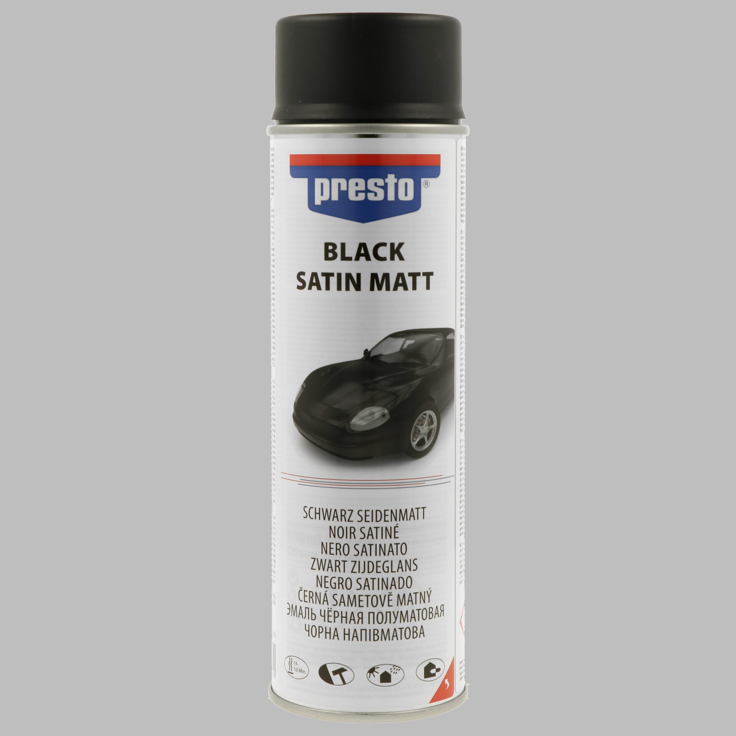 PRESTO 385810 Universal schwarz seidenmatt 500 ml Lack
