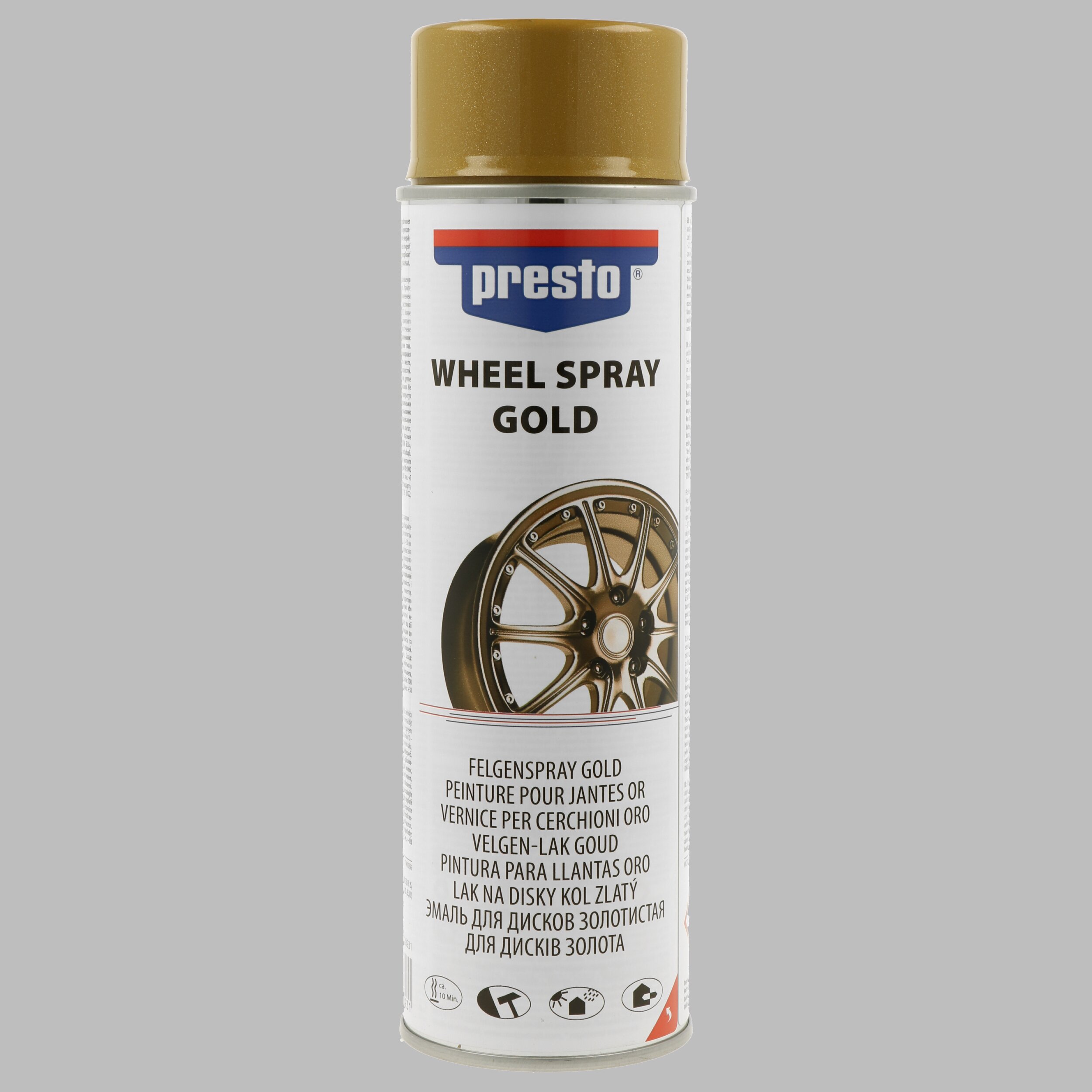 PRESTO 428931 Universal Felgenspray gold 500 ml Lack