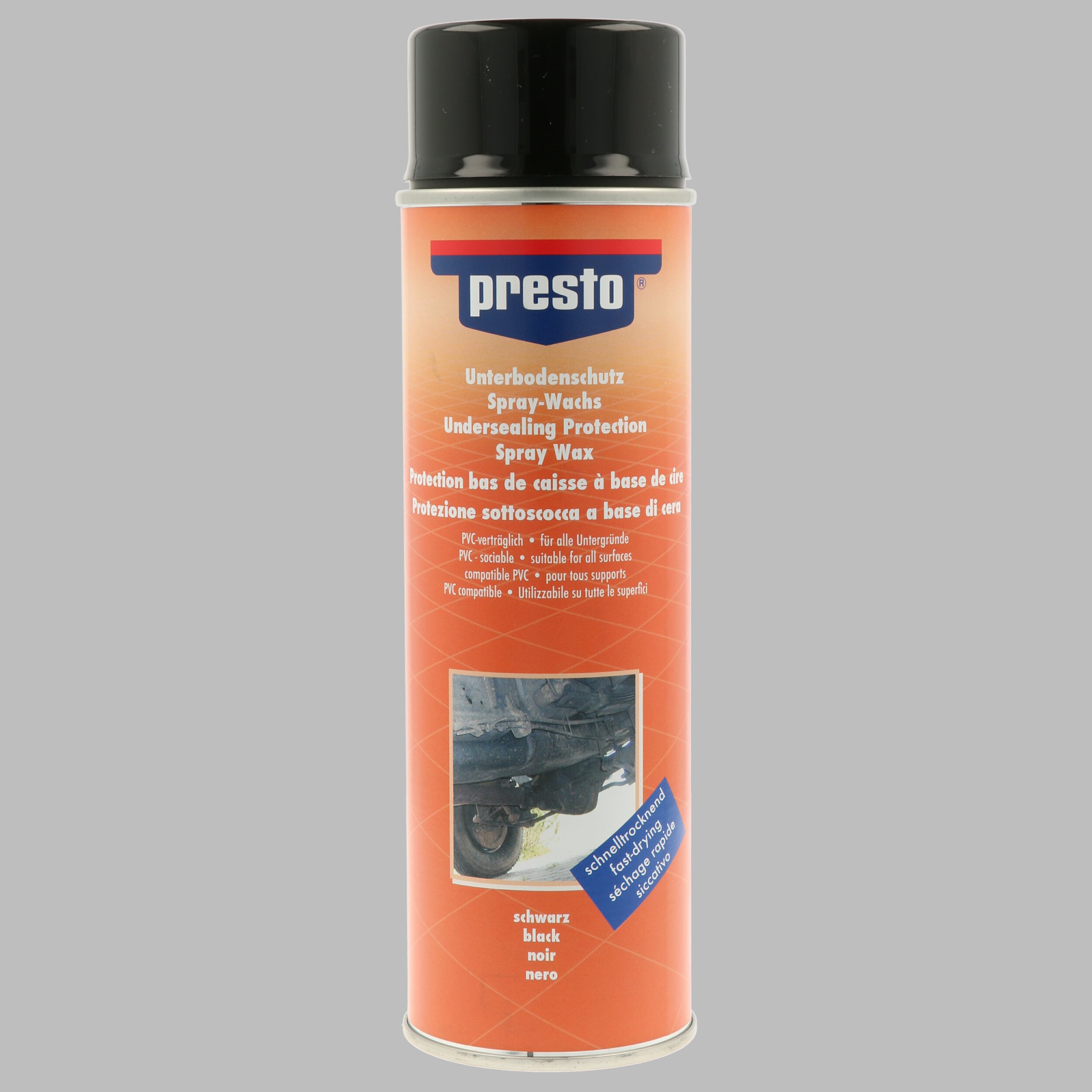 PRESTO 690181 Unterbodenschutz Wachs schwarz 500 ml Unterbodenschutz