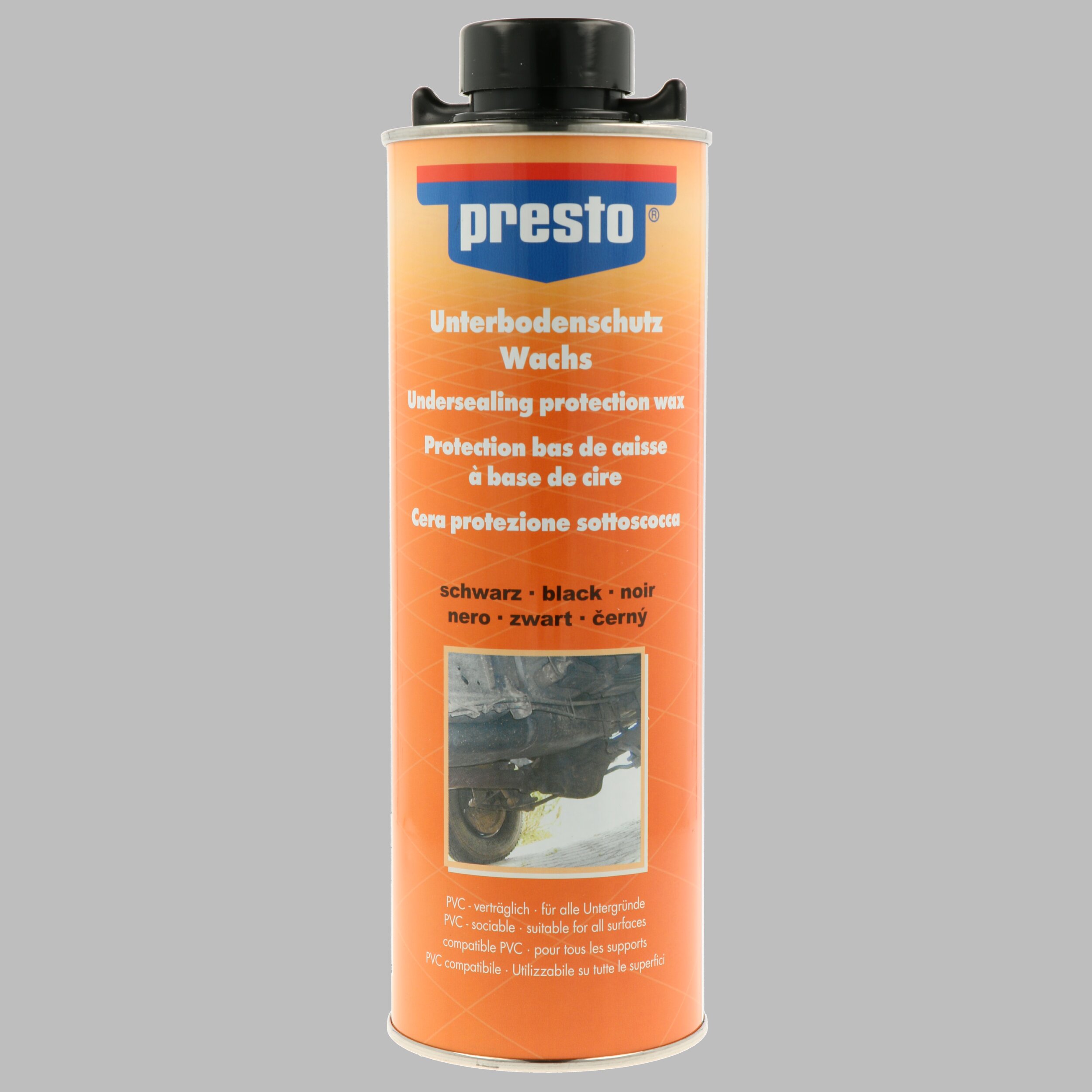 PRESTO 690211 Unterbodenschutz Wachs schwarz 1000 ml Unterbodenschutz