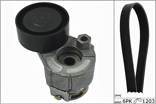 HEPU 20-1845 Σετ ιμάντων poly-V for DACIA NISSAN RENAULT