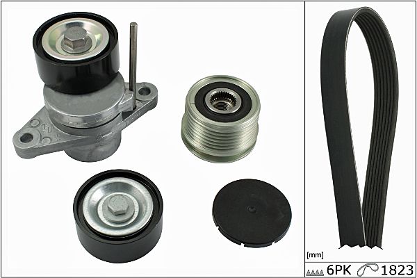 HEPU 20-1856 Σετ ιμάντων poly-V for DACIA RENAULT