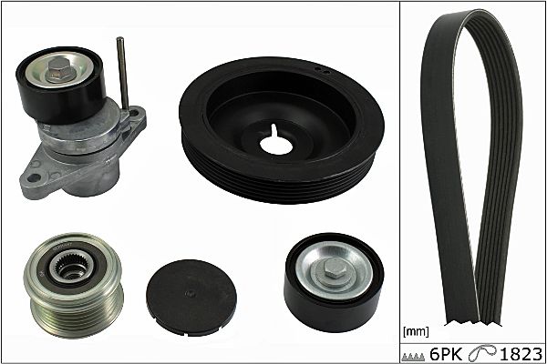 HEPU 20-1868 Σετ ιμάντων poly-V for DACIA RENAULT