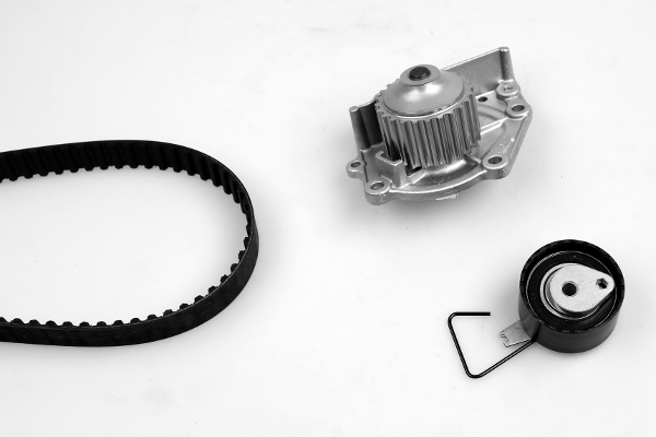 HEPU PK00451 Vízpumpa + fogasszíj készlet LAND ROVER LOTUS MG ROVER