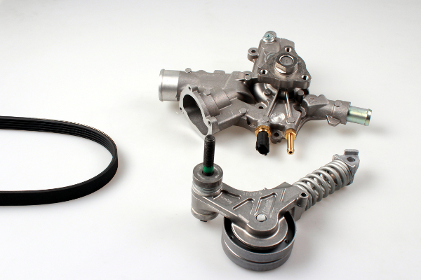 HEPU PK03341 Vízszivattyú + bordásszíjkészlet OPEL VAUXHALL