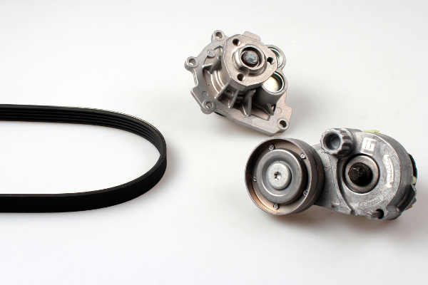 HEPU PK03631 Vízszivattyú + bordásszíjkészlet ALFA ROMEO FIAT OPEL VAUXHALL