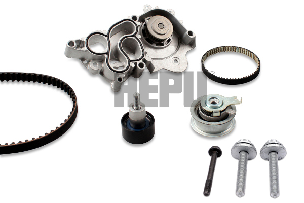 HEPU PK06740 Vízpumpa + fogasszíj készlet SEAT SKODA VW