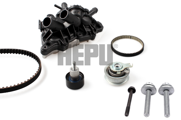 HEPU PK06871 Vízpumpa + fogasszíj készlet AUDI SEAT SKODA VW