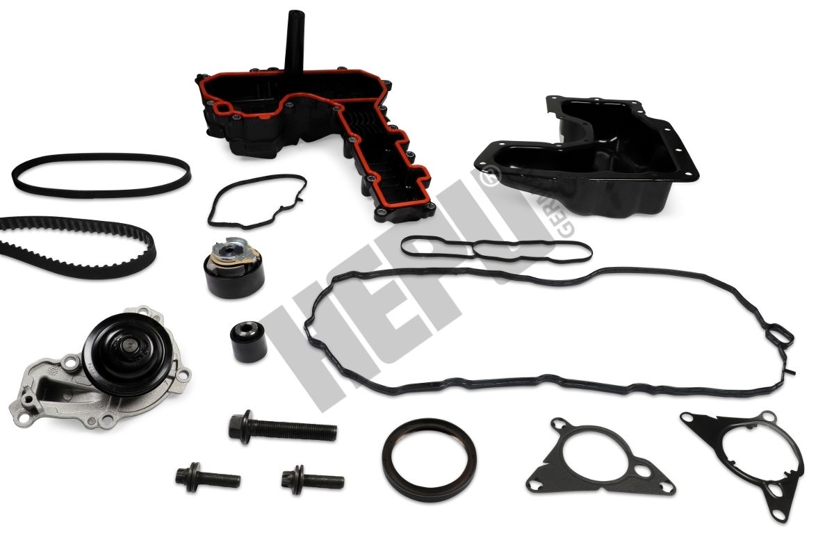 HEPU PK09091-XT1 XT-Professional Water pump + timing / V-ribbed belt set for CITROËN DS OPEL PEUGEOT
