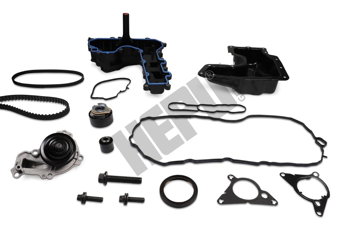 HEPU PK09091-XT2 XT-Professional Water pump + timing / V-ribbed belt set for CITROËN DS FIAT OPEL PEUGEOT TOYOTA