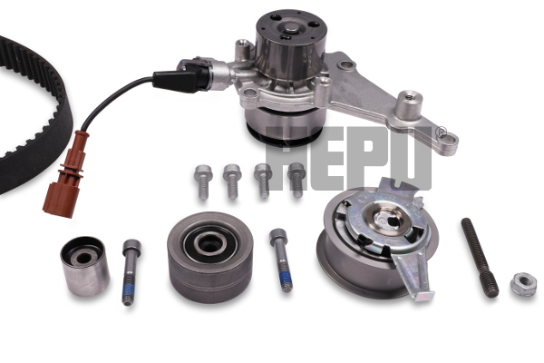 HEPU PK55020 Vízpumpa + fogasszíj készlet AUDI SEAT SKODA VW
