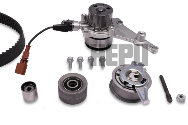 HEPU PK55020 Vízpumpa + fogasszíj készlet AUDI SEAT SKODA VW