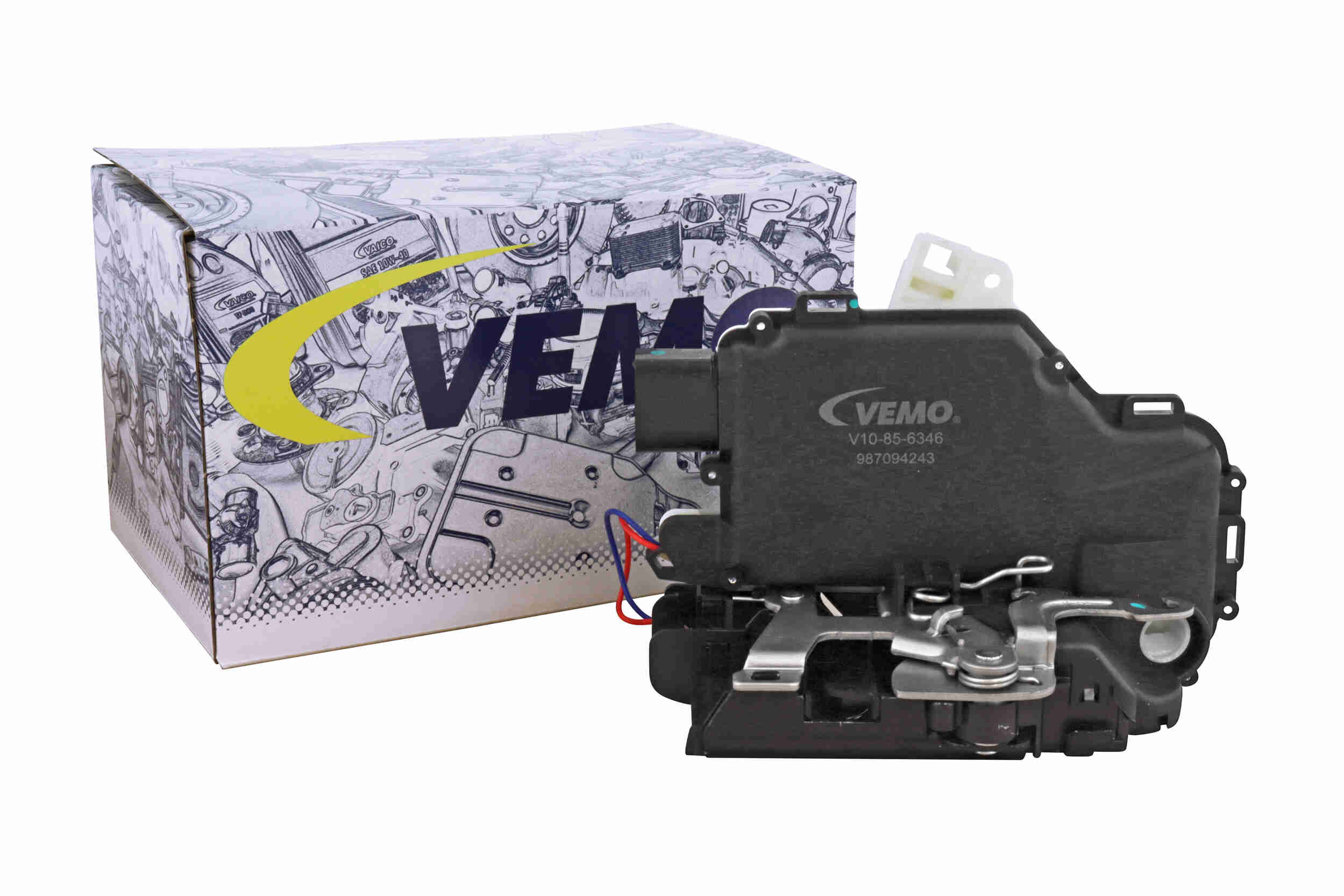 VEMO V10-85-6346 Original VEMO Quality Door Lock Left Front for PORSCHE SEAT SKODA VW