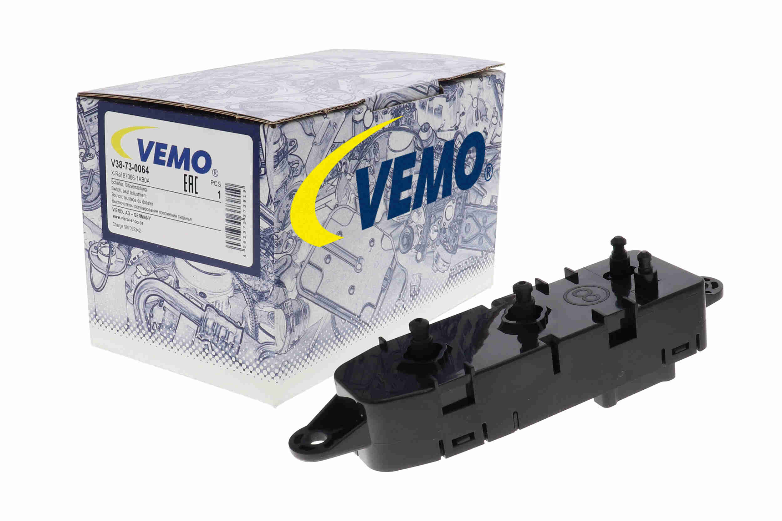 VEMO V38-73-0064 Green Mobility Parts Διακόπτης, ρύθμιση καθίσματος στην πλευρά του οδηγού for NISSAN