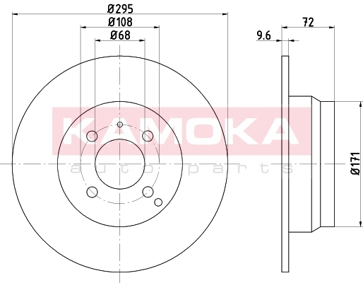 KAMOKA 1031021 Bremsscheibe