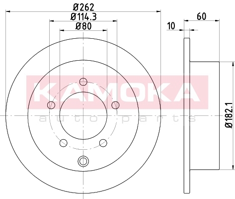 KAMOKA 103169 Bremsscheibe