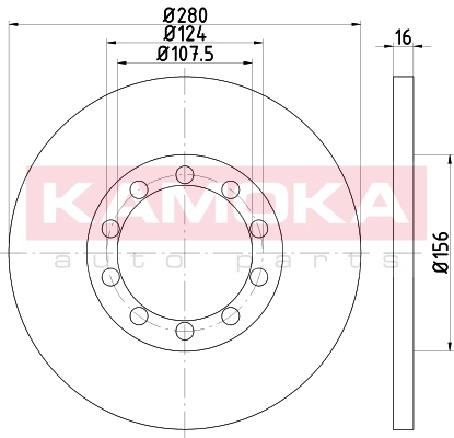 KAMOKA 103203 Bremsscheibe