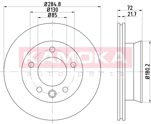 KAMOKA 103234 Brzdový kotouč