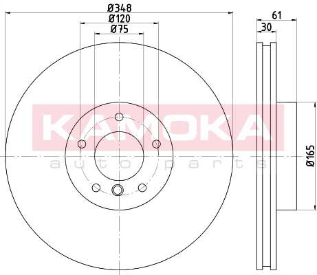 KAMOKA 103300 Brzdový kotouč