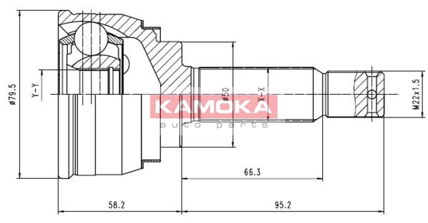 KAMOKA 6088 Sada kloubů,...