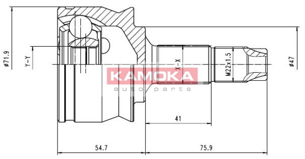 KAMOKA 6259 Gelenksatz,...